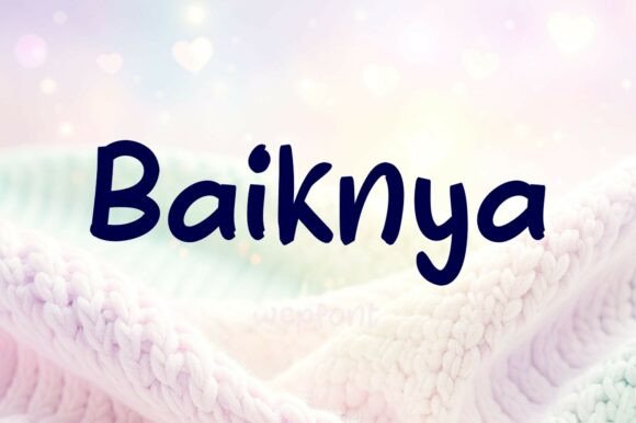 Baiknya: A Script Font Designed for Warm Campaigns
