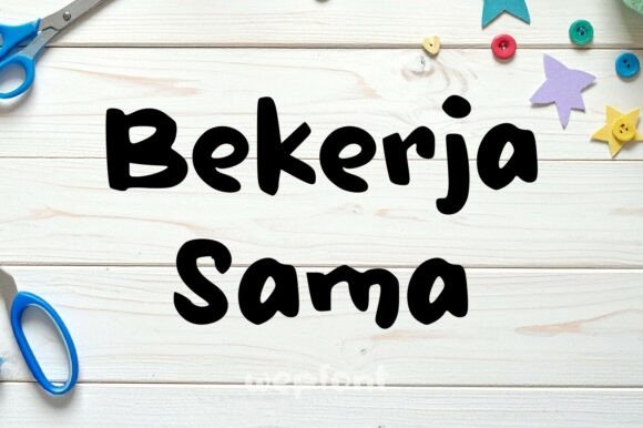 Bekerja Sama: A Playful Display Font for Bold Branding