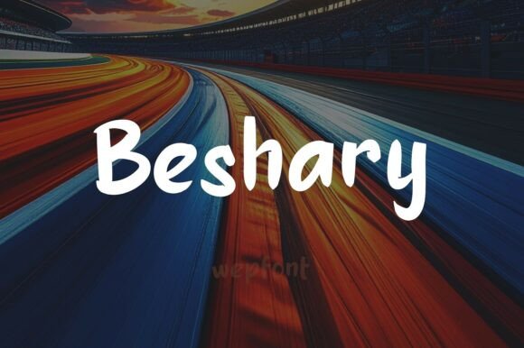 Beshary: An Exuberant Script Font for Dynamic Editorial Design