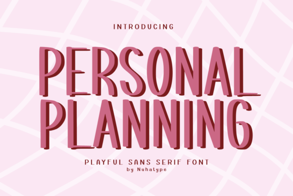 Bring a Warm Handcrafted Feeling to Your Business with the Personal Planning Font