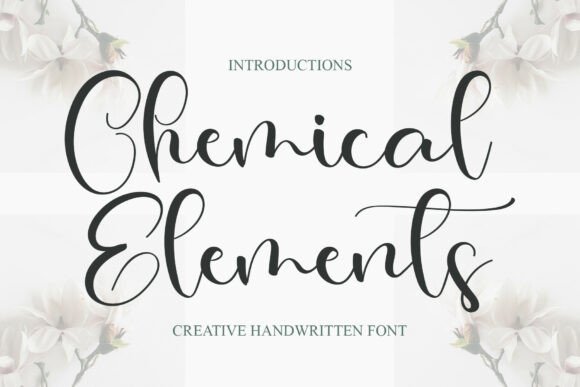 Chemical Elements: A Timeless Script Font for Your Brand