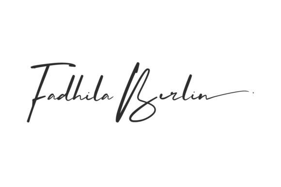 Fadhila Berlin: An Elegant Signature Font for Digital Creators