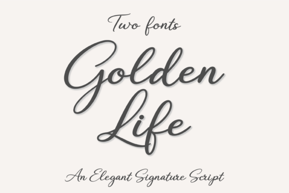 Golden Life: An Elegant Script Font for Your Crafted Creations