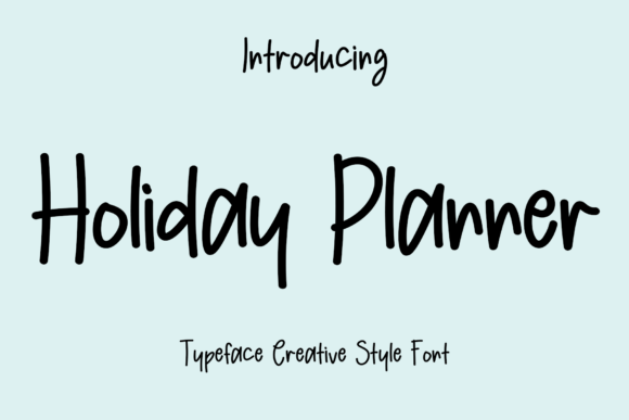 Holiday Planner: The Elegant Script Font for Premium Crafted Goods