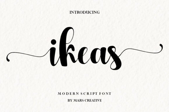 Ikeas: A Bold Script with a Confident Heart