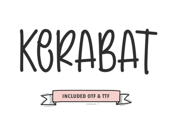 Kerabat: A Brush Font That Feels Like A Maker's Signature