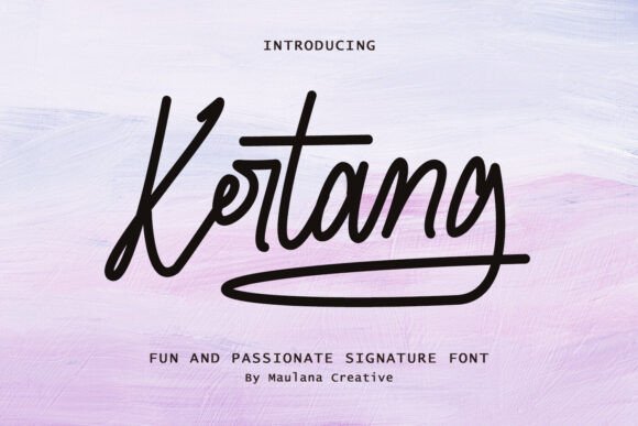 Kertang Font: A Confident Monoline Script for Makers
