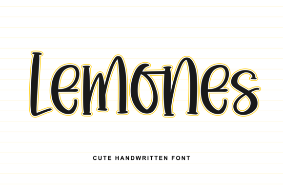 Lemones: A Handwritten Typeface for Joyful Digital Design