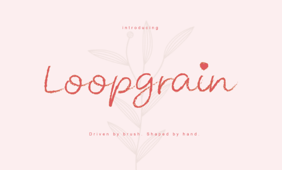 Loopgrain: A Sophisticated Script Font for Modern Branding
