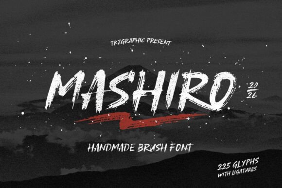 Mashiro: The Aggressive Brush Font for Dominant Web Design