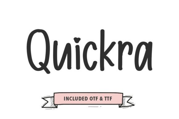 Quickra: A Handwritten Brush Font for Distinctive Editorial Design