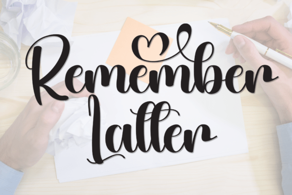 Remember Latter: A Script Typeface for Digital Branding