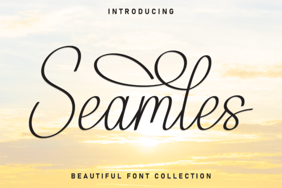 Seamles Font: A Handwritten Script for Makers and Sellers