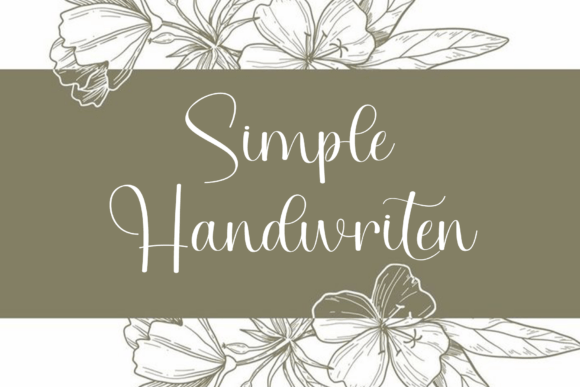 Simple Handwriten: A Font That Adds Instant Sophistication to Your Brand