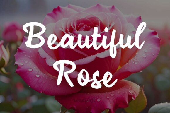 The Beautiful Rose Typeface: Elegance for Your Crafted Products